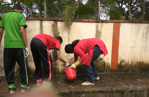 Manipal School cleanliness drive